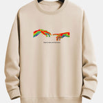 Infrared Hand Print Relax Fit Sweatshirt