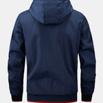 Contrast Detachable Hooded Jacket