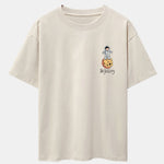 Galaxy Astronaut Print Drop Shoulder Oversize T-Shirt