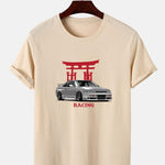 Japanese Shrine Car Print T-Shirt
