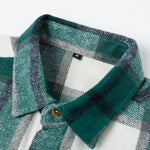 Double Pockets Flannel Plaid Overshirt
