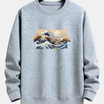 Ukiyo Hand Print Relax Fit Sweatshirt
