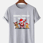 Slogan Santa Print T-Shirt