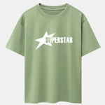 Superstar Print Drop Shoulder Oversize T-Shirt