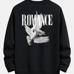 Romantic Doves Back Print Relax Fit Sweatshirt