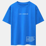 Los Angeles Slogan Print Drop Shoulder Oversize T-Shirt
