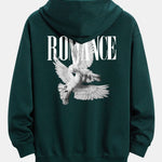 Romantic Doves Back Print Relax Fit Hoodie