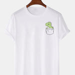 Pocket Dinosaur Print T-Shirt