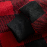 Teddy Fleece Lined Flannel Plaid Hoodie