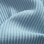Knitted Waffle Arc Hem Hooded T-Shirt