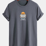 Regular Fit Reading Print Cotton T-Shirt