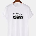 Three Kittens Print T-Shirt