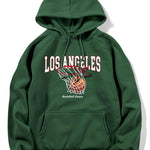 Los Angeles Basketball Print Hoodie
