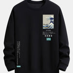 Tokyo Ukiyo-e Print Relax Fit Sweatshirt
