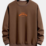 Brooklyn Slogan Print Relax Fit Sweatshirt