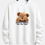 Slogan Bear Slogan Print Relax Fit Sweatshirt