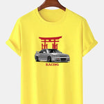Japanese Shrine Car Print T-Shirt