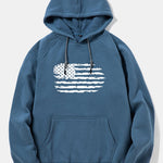American Flag Print Hoodie
