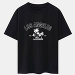 Los Angeles Palms Print Heavy Weight Oversize T-Shirt