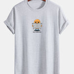 Regular Fit Reading Print Cotton T-Shirt