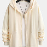 Basic Relax Fit Zip Hoodie
