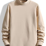 Fleece Long Sleeve Mock Neck T-Shirt
