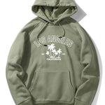 Los Angeles Palm Tree Print Hoodie