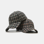 British Style Vintage Houndstooth Baseball Cap