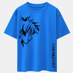 Comic Male Slogan Print Drop Shoulder Oversize T-Shirt