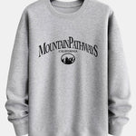 Mountain Pathways Print Relax Fit Sweatshirt
