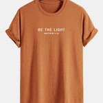 Regular Fit Be The Light Print Cotton T-Shirt