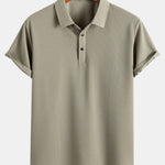 Short Sleeve Textured Polo