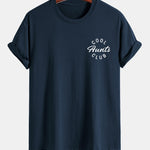 Regular Fit Cool Aunts Club Print Cotton T-Shirt