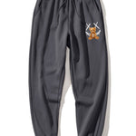 Graffiti Smiley Bear Print Jogger Pants