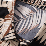 Tropical Print Shirt & Textured Cotton 5" Shorts