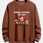 Slogan Santa Print Relax Fit Sweatshirt