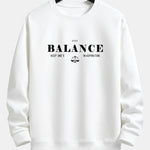 Balance Slogan Print Relax Fit Sweatshirt