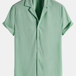 Short Sleeve Corduroy Revere Shirt