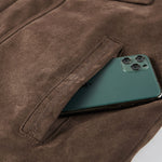 Teddy Lined Faux Suede Jacket