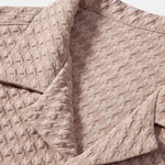 Houndstooth Jacquard Cuban Shirt & Straight Leg Linen Pants