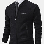 Zip Up Baseball Collar Sweater