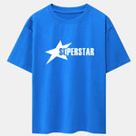 Superstar Print Drop Shoulder Oversize T-Shirt