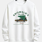 Car Christmas Tree Print Relax Fit Sweatshirt