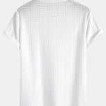 Muscle Fit Striped jacquard towelling T-shirt