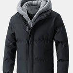 2 In 1 Teddy Hooded Puffer Jacket