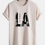 Regular Fit Los Angeles Print Cotton T-Shirt