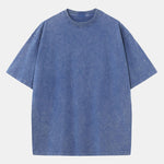 Washed Distressed Drop Shoulder T-Shirt