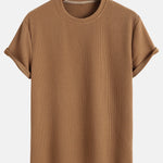 Muscle Fit Ribbed T-Shirt