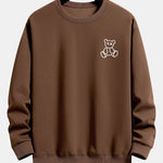 Bear On Vacation Print Relax Fit Sweatshirt