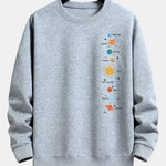 Planet Print Relax Fit Sweatshirt